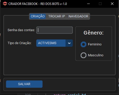 Criador de Contas e Páginas Facebook